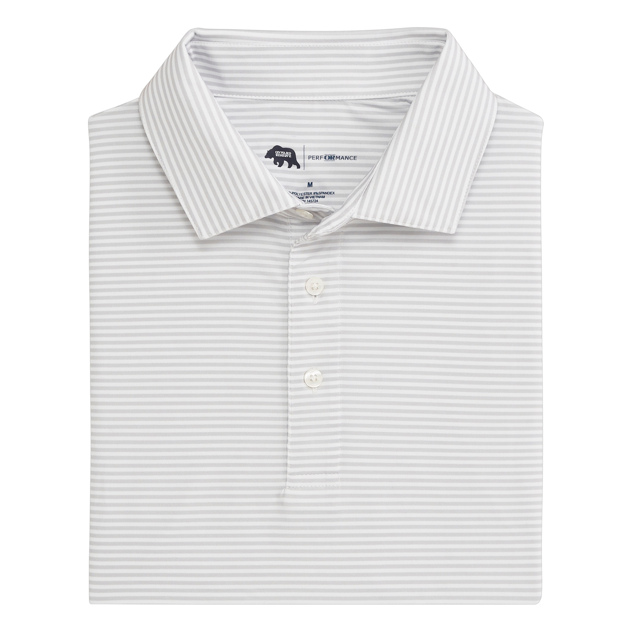 Echo Stripe Performance Polo