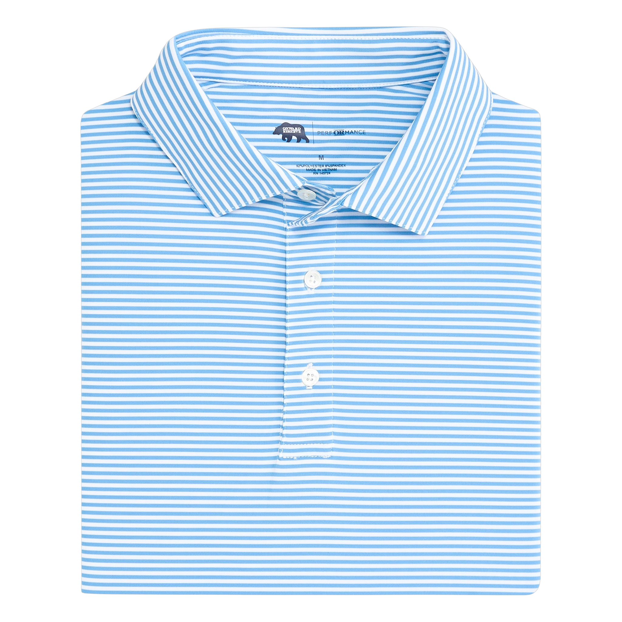 Echo Stripe Performance Polo