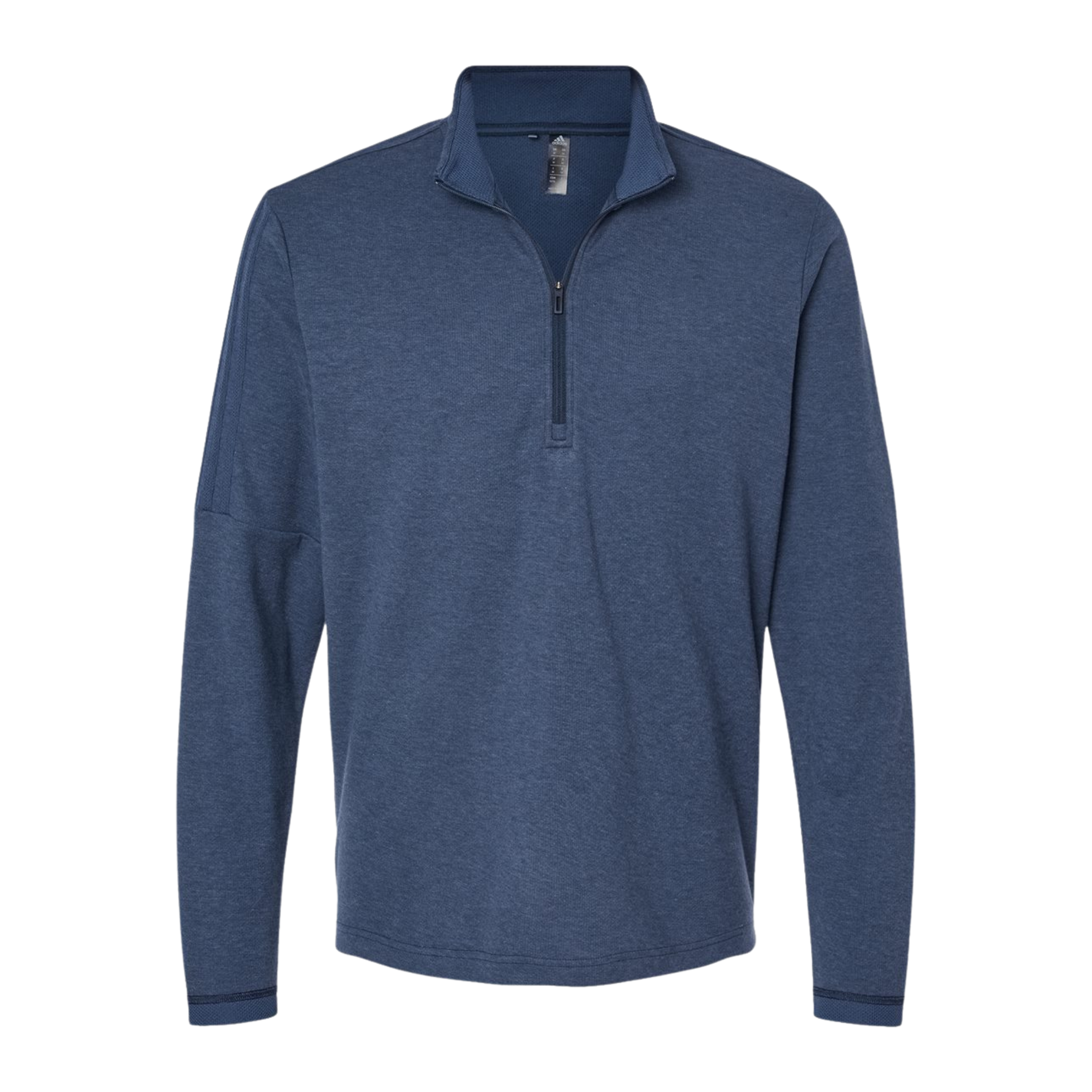 3-Striped Heathered Quarter-Zip