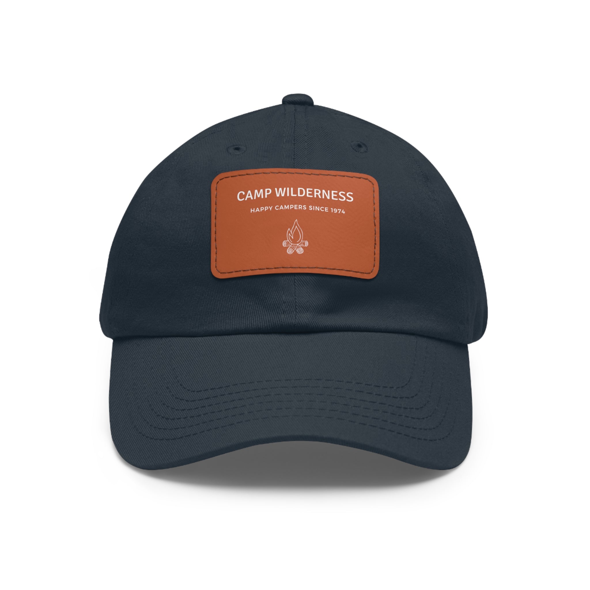Camp Wilderness Leather Patch Hat