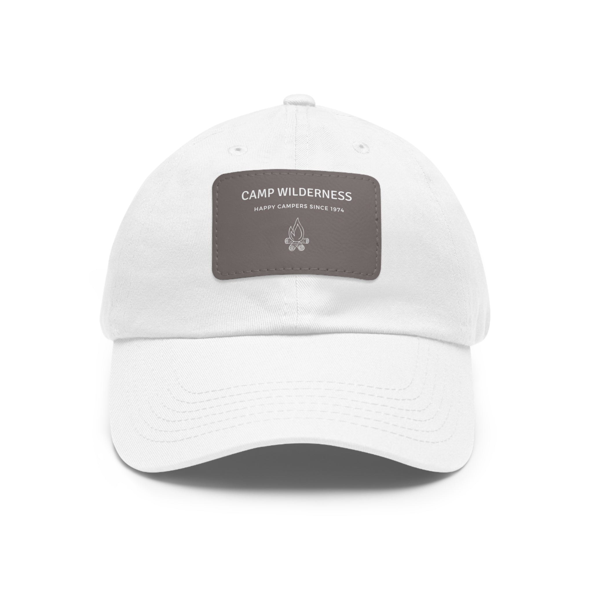 Camp Wilderness Leather Patch Hat