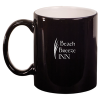 Beach Breeze Inn 17oz Engraved Coffee Mug - 4 pack