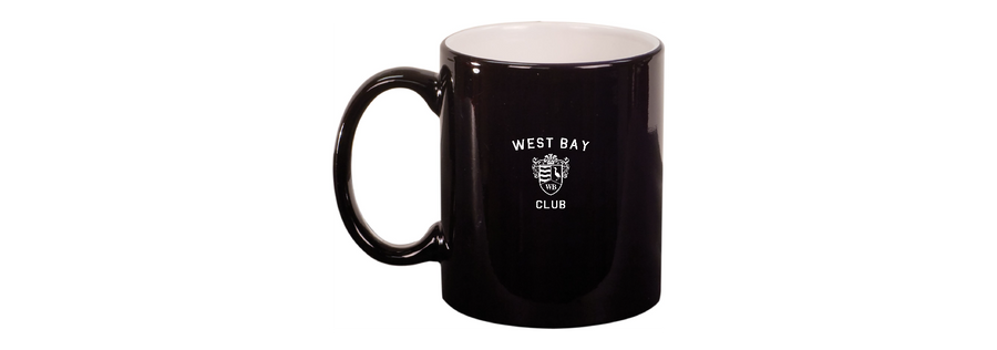 West Bay Club 17oz Engraved Coffee Mug - 4 pack
